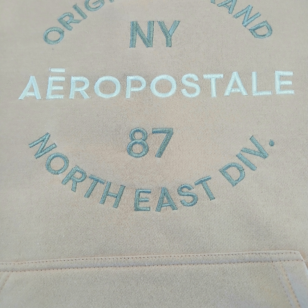 aeropostale Men's XL Hoodie Pullover EMBROIDERED Cameo Rose BRAND-NEW w/tags